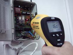 İnfrared termometreler: Elektrik kutusunda ölçüm