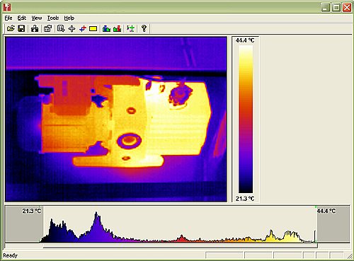 Motor ve şanzıman analizi için makina analiz cihazları - termal kameramamız PCE TC 3