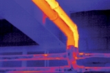 Termal kameralar ile buhar hattında yapılan termal resim