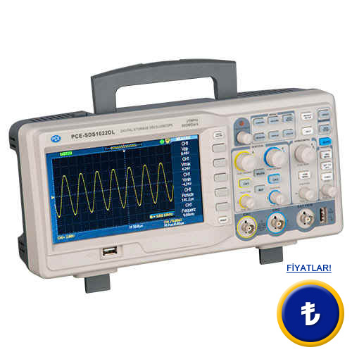 2-Kanal Kaydedici Osiloskop PCE-SDS 10xx Serisi