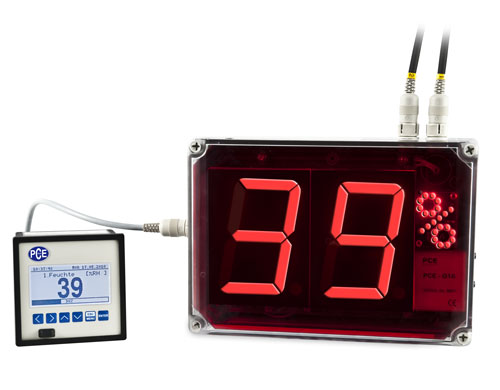 Sıcaklık ve bağıl Nem için Analog Çıkışlı Büyük Ekran Termo-Higrometre PCE-G1A