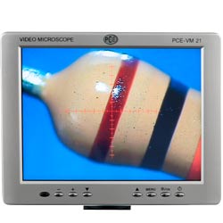 Atölye-Mikroskop PCE-VM 21'in 8 inch büyüklüğündeki Ekranı