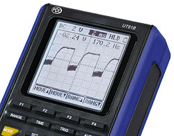 El tipi Osiloskop PCE-UT 81 C'nin iyi okunur ekranı
