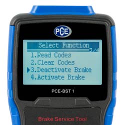 Elektronik Fren Ama Cihaz PCE-BST 1'in iyi okunakl Ekran