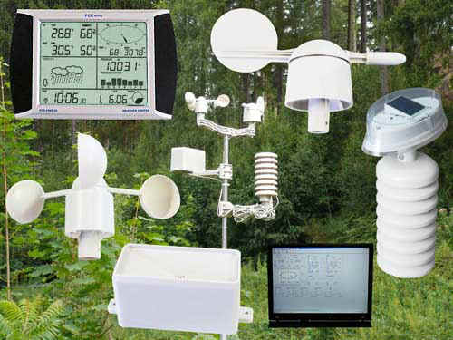 Dokunmatik Ekranlı Hava İstasyonu PCE-FWS 20 tüm Sensörleri ve Yazılımı ile