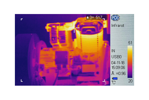 İnfrared Kamera PCE-TC 9 da kayıt edilen resim