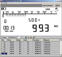 zolasyon Test Cihaz PCE-UT 512 iin Yazlm