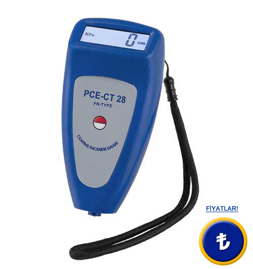 Boya kalinligini dogru sekilde ölçüm yapan kaplama kalinligi ölçüm cihazi PCE-CT 28.