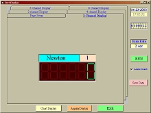 Kuvvet Ölçer PCE-FM50 veya PCE-FM200'ün yazılımının dijital görüntüsü