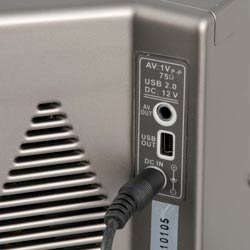 Mekanik 3D-Mikroskop PCE-IVM 3D'nin bağlantı yerleri.