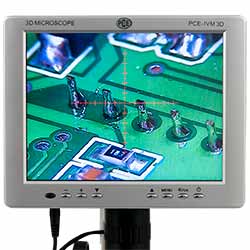 8 inch büyüklüğünde LCD-Ekran ile Mekanik 3D-Mikroskop PCE-IVM 3D