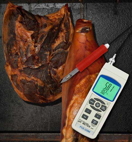 pH Ölçer PCE-228M'in et üzerinde kullanımı
