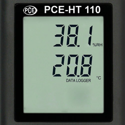 PCE-HT 110 sicaklik ve nem data logger nden bakis