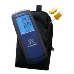 Temaslı dijital termometre PCE-T 312 ve çantsı.