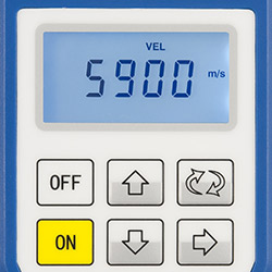 Ultrason kalnlk ler PCE-TG110 ultrason hz ayarlanrken