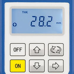 Ultrasonik kalnlk lm cihaz PCE-TG100 lm deeri okurken