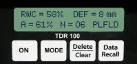 Zemin-Nem ler TDR-100'n Ekran